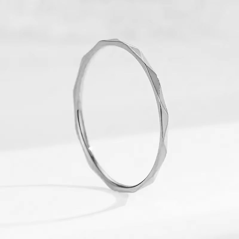 YF2270 Non Tarnish Waterproof Jewelry Stackable Rings Stainless Steel Jewelry 18K Gold Plated Zircon Stacking Ring for Women