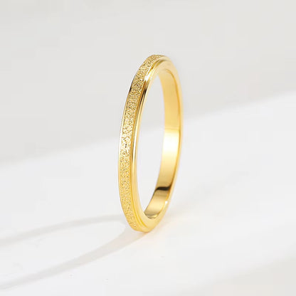 YF2270 Non Tarnish Waterproof Jewelry Stackable Rings Stainless Steel Jewelry 18K Gold Plated Zircon Stacking Ring for Women