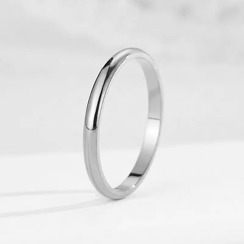 YF2270 Non Tarnish Waterproof Jewelry Stackable Rings Stainless Steel Jewelry 18K Gold Plated Zircon Stacking Ring for Women