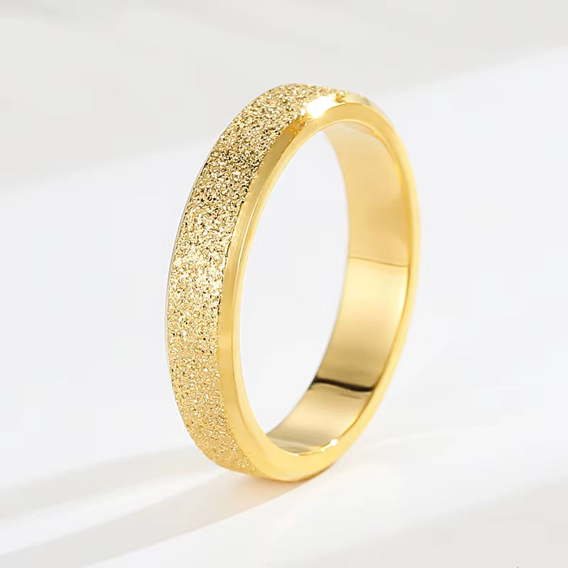 YF2270 Non Tarnish Waterproof Jewelry Stackable Rings Stainless Steel Jewelry 18K Gold Plated Zircon Stacking Ring for Women