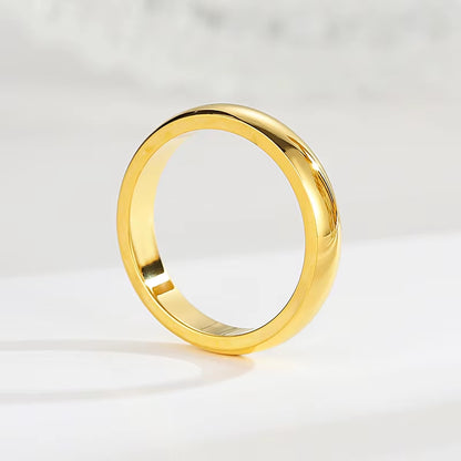 YF2270 Non Tarnish Waterproof Jewelry Stackable Rings Stainless Steel Jewelry 18K Gold Plated Zircon Stacking Ring for Women