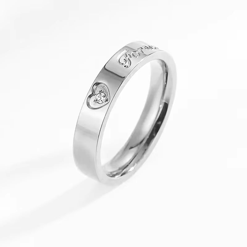 YF2270 Non Tarnish Waterproof Jewelry Stackable Rings Stainless Steel Jewelry 18K Gold Plated Zircon Stacking Ring for Women